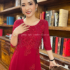 ÁO DÀI DẠ HỘI TRUNG NIÊN LUXURY SAPPHIRE DRESS