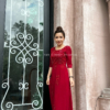 ÁO DÀI DẠ HỘI TRUNG NIÊN LUXURY SAPPHIRE DRESS
