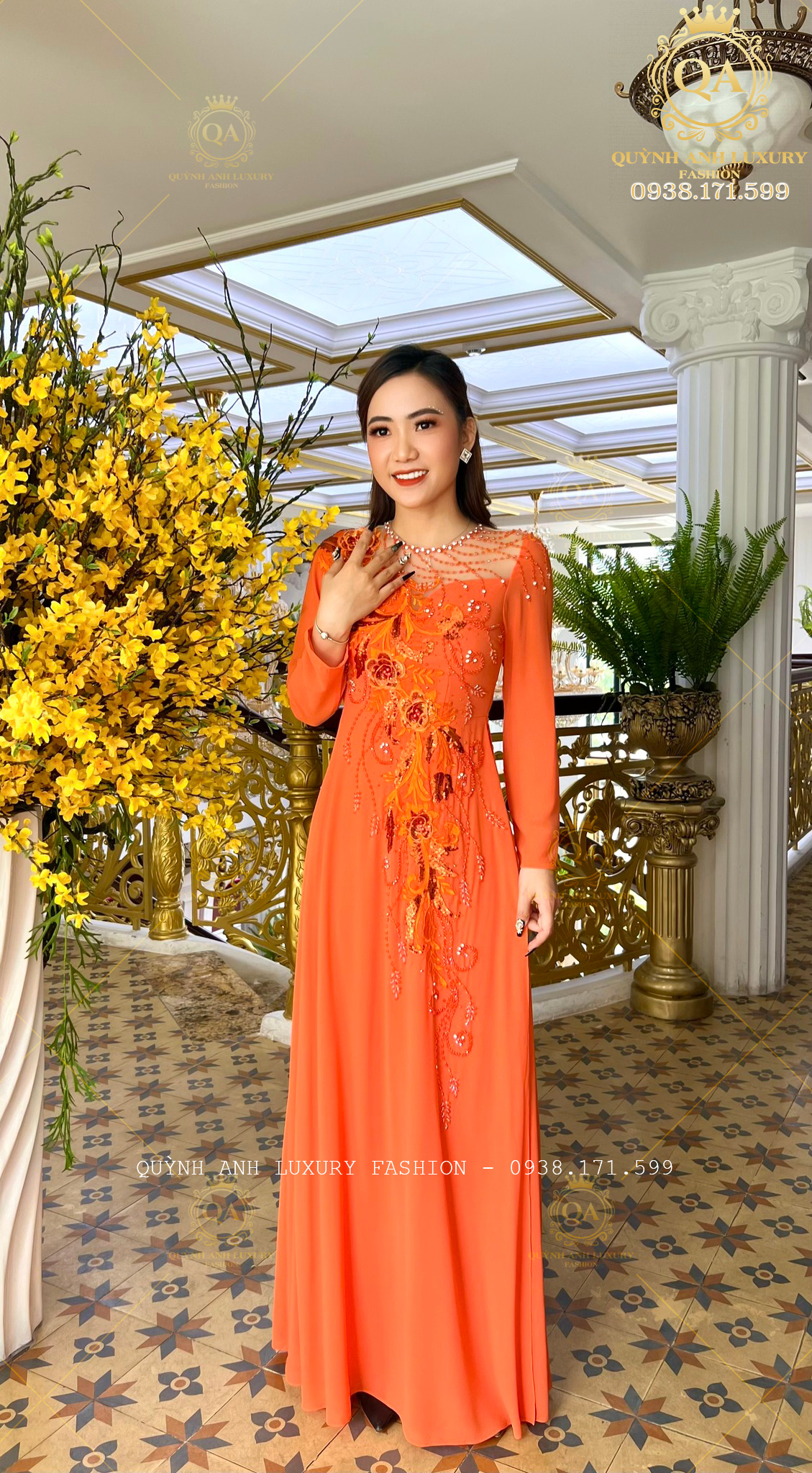 Chất lượng "miễn chê" của áo dài bà sui của Quỳnh Anh Luxury Fashion