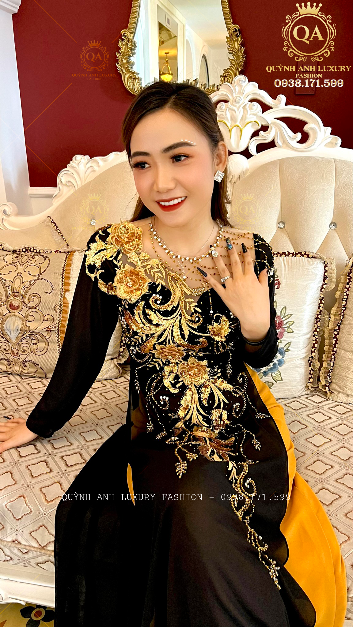 Chất lượng "miễn chê" của áo dài bà sui của Quỳnh Anh Luxury Fashion